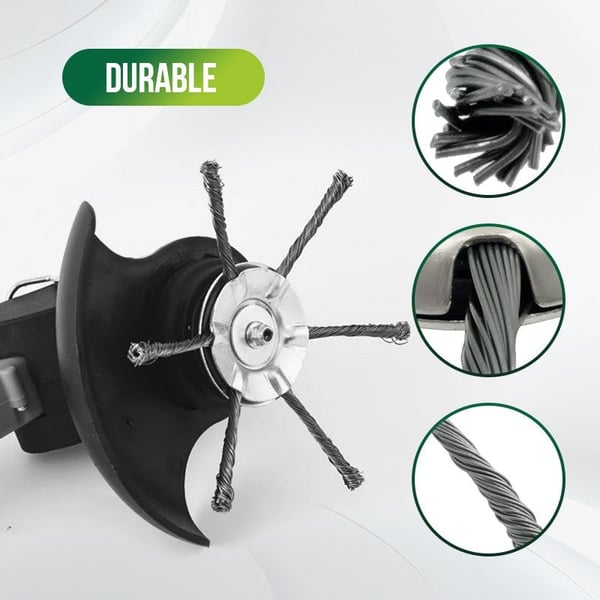 🔥👨🌾6 inch Steel Wire Brush Cutter Trimmer Head