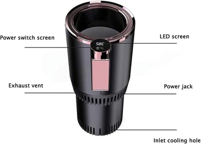 2-in-1 Smart Car Cup Warmer Cooler