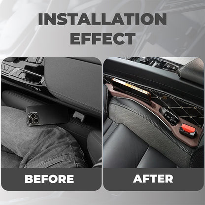 🔥Last Day 50% OFF🔥 Universal Car Seat Gap Filler Strip – Anti-Drop Pad with Seatbelt Slot