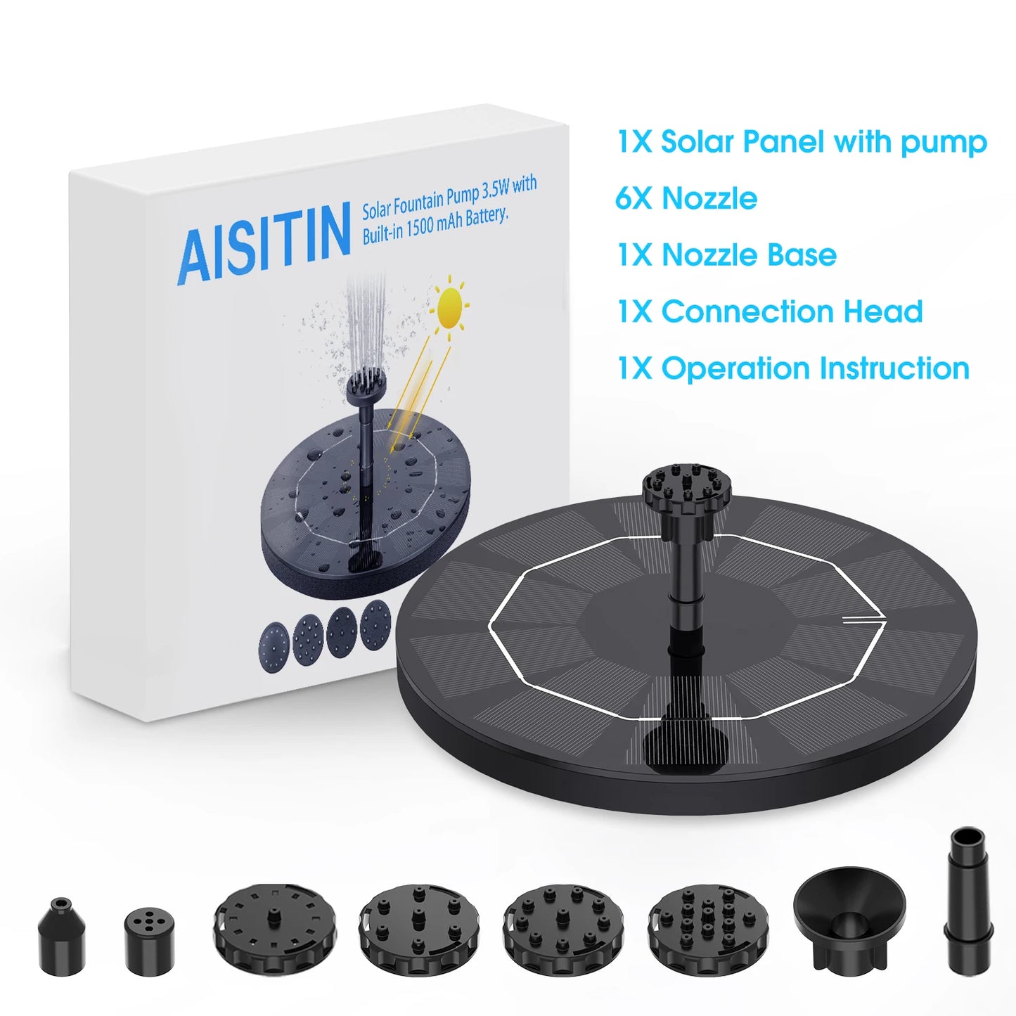 Solar outdoor fountain-The perfect garden decoration