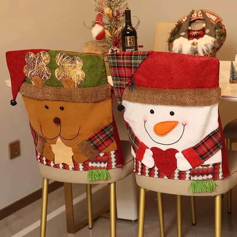 💥Cute Christmas Themed Chair Cover🎄