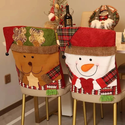 💥Cute Christmas Themed Chair Cover🎄
