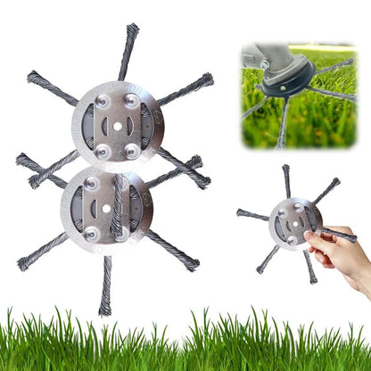 🔥👨‍🌾6 inch Steel Wire Brush Cutter Trimmer Head