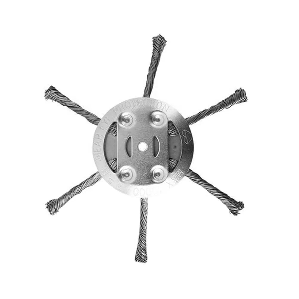 🔥👨‍🌾6 inch Steel Wire Brush Cutter Trimmer Head