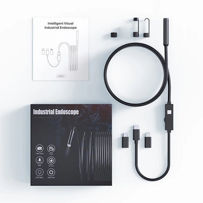 🔎 Plug-and-Play Endoscope Camera – Compatible with Android & iPhone & ipad for Direct Connection