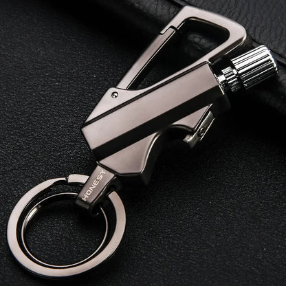 Almost Gone-💥Permanent Match Infinity Lighter with Multitool Keychain Bottle Opener