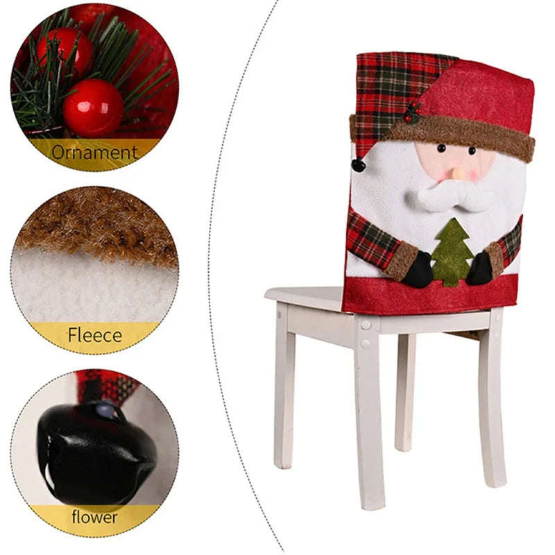 💥Cute Christmas Themed Chair Cover🎄
