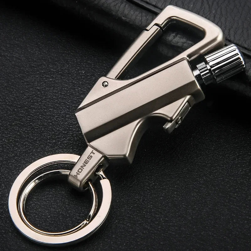 Almost Gone-💥Permanent Match Infinity Lighter with Multitool Keychain Bottle Opener