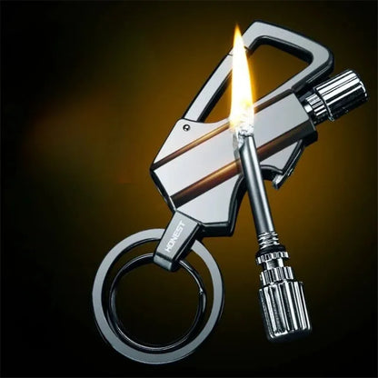 Almost Gone-💥Permanent Match Infinity Lighter with Multitool Keychain Bottle Opener