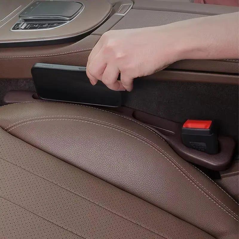 🔥Last Day 50% OFF🔥 Universal Car Seat Gap Filler Strip – Anti-Drop Pad with Seatbelt Slot