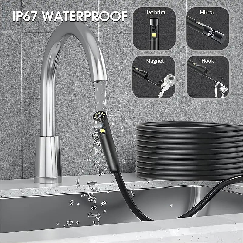 🔎 Plug-and-Play Endoscope Camera – Compatible with Android & iPhone & ipad for Direct Connection