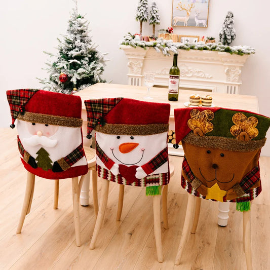 💥Cute Christmas Themed Chair Cover🎄