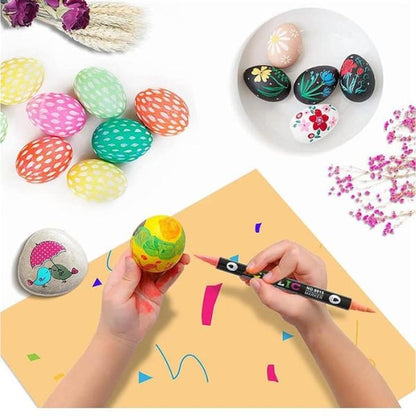 🎨Last Day 🔥 Dual Tip Acrylic Paint Pen Marker - 24/48/72/120 Colors